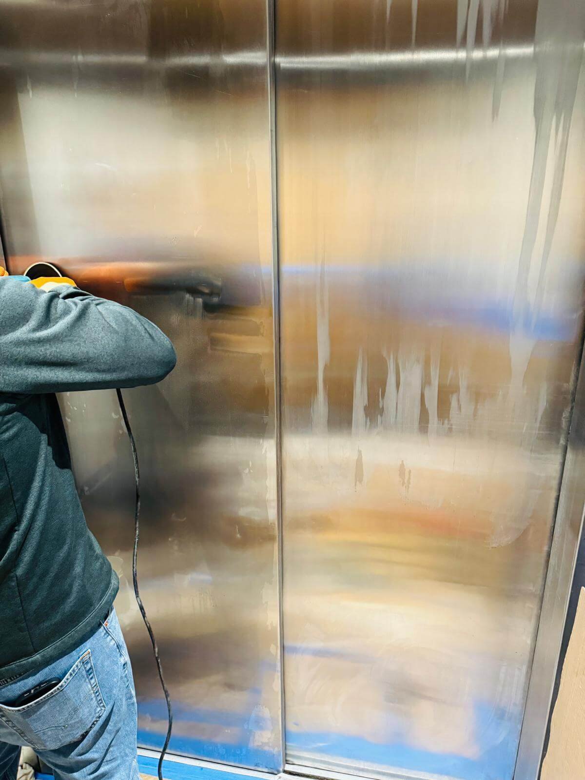 Refinishing Manhattan Elevator Doors