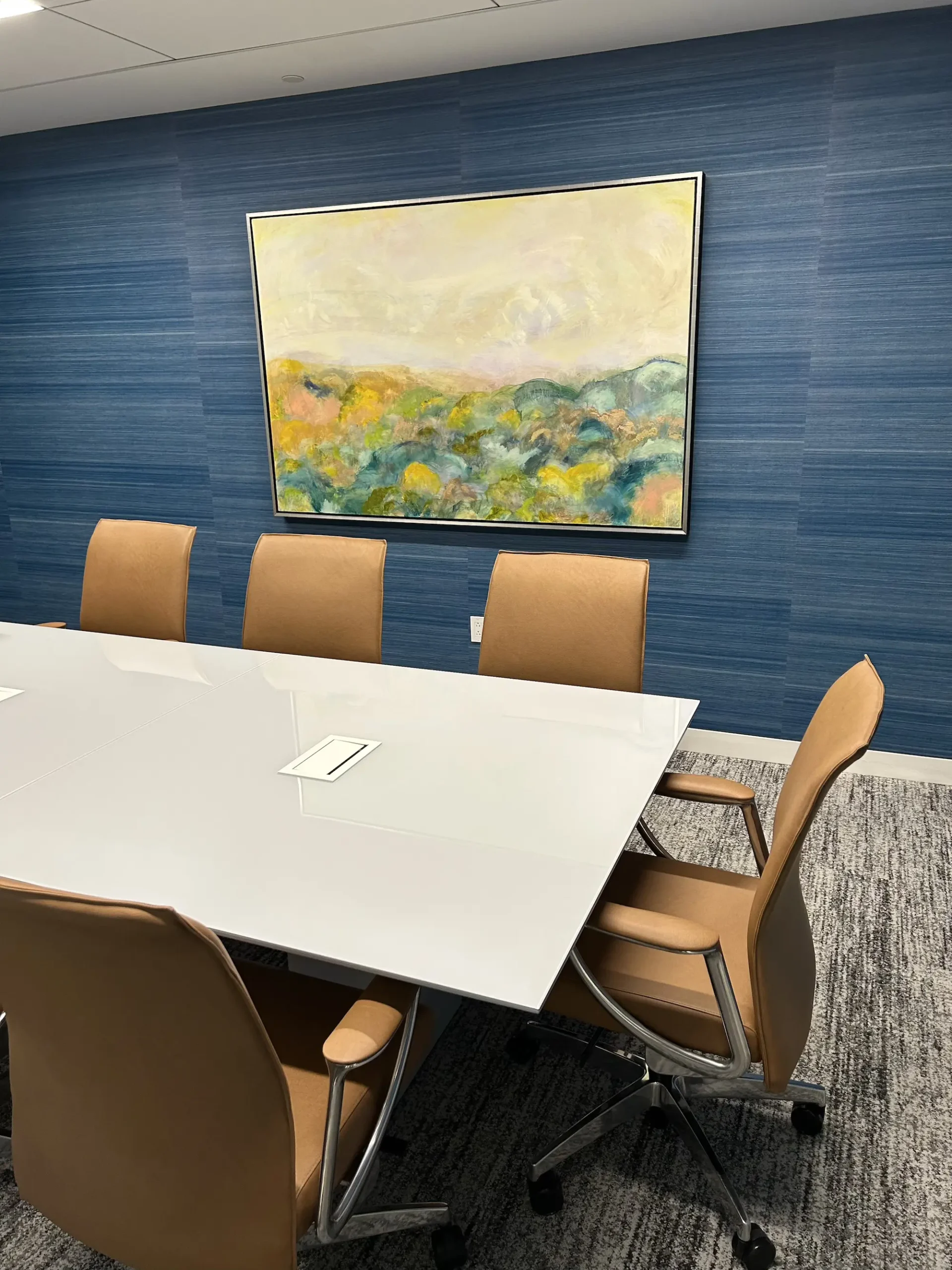 Midtown conference room wallpaper installation
